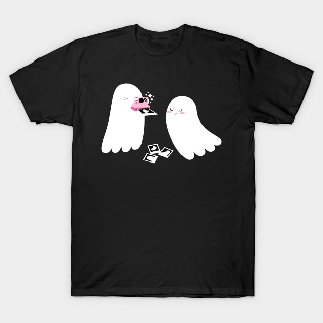 Ghost and Polaroid T-Shirt by Kimberly Sterling